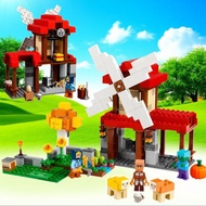 minecraft toy minecraft Suitable for Lego Building Blocks 21262 Minecraft Windmill Farm Wool House A