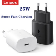 EU Plug 25W PD Quick Charging Power Plug For Samsung S21 S23 S24 S25 Ultra A55 A72