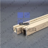 on5d U Channel UNP Aluminium 12.7 mm x 12.7 mm x t. 3.18 mm