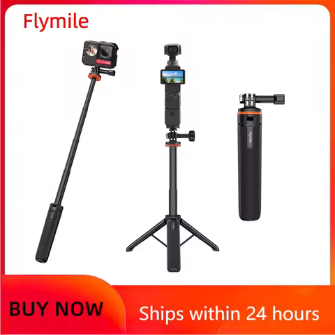 51CM Extend Selfie Stick Tripod for DJI Action 5 Pro/OSMO NANO/Pocket 3/Gopro/Insta360 X5/Phone Adju