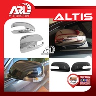 Toyota Corolla Altis 10th E140 E150 ZZE142 Side Mirror Carbon Cover Mirror Wing Cover Rearview For A