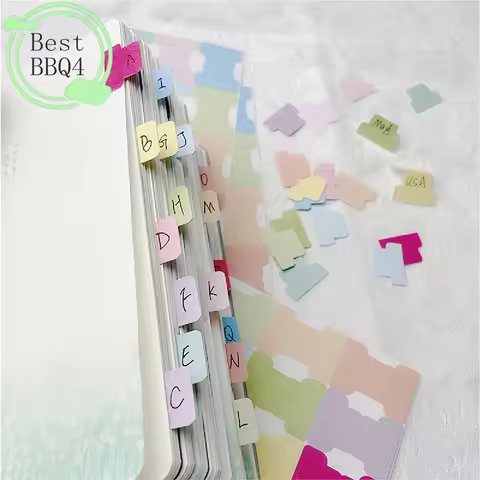 (BBQ4)5sheet Self-adhesive Index Label Sticker Personalized Bible Journaling Tabs Flag