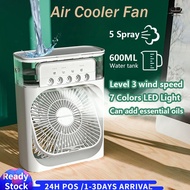 【Malaysia Ready Stock】Air Cooler Fan Portable USB Mini Aircond, Air Cooler, Mist Fan, Kipas Penyejuk Mini Meja