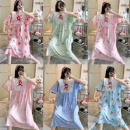 ✇Dress For Women Pajama Sleepwear Freesize Korean No pocket adult size cotton sleepwear  comfy dress