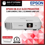 Epson EB-E12 / EB-E24 3LCD 3600 Lumens XGA Build-In Speaker Projector Classroom Home Use (Replacemen