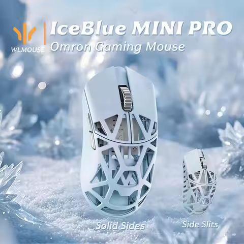 WLMOUSE BEAST X MINI PRO IceBlue Omron light Magnesium Gaming Mouse Magnesium Alloy Wireless FPS Gam