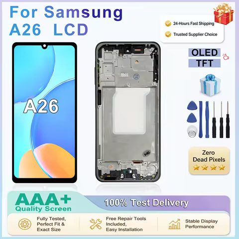 High Quality TFT LCD For Samsung Galaxy A26 5G Display Touch Screen Digitizer Assembly For Samsung A
