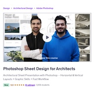 Photoshop Video Course-Photoshop Sheet Design for Architects | Learn Photoshop 2025