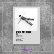 Wooden poster Album cover music and judu song Walk Me Home... by Benson Boone wall poster display