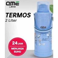 TERMOS Hot+dingin WATER THERMOSES 2 LITER / VACUUM FLASK OME BRAND 2000ML / HOT AND COLD WATER THERM