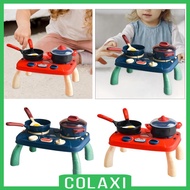 [Colaxi] 19x Toddlers Simulated Cooking Kitchen Playset for Children 2 3 4 5 6 Year Old Valentine's Day Gift