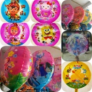 GROSIR 50 BIJI BaLon Foil RANDOM MASHA DOBEL ISI BEBEK KUNING DOBEL ISI HELLO kitty warna termurah b