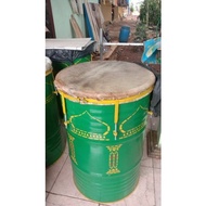 bedug drum besar motif kulit sapi