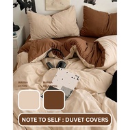 CUSTOM DUVET COVER QUILT COVER/ DUVET COVER/ BLANKET COVER POLOS NOTE TO SELF DUVET COVER 1