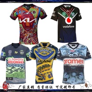 22 mustang version indigenous warriors raiders shark eel Rugby Jersey NFL football with short sleeves clothes