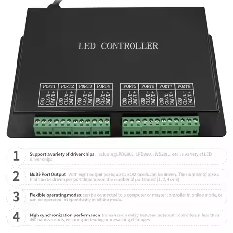 4port H802RA/8port H801RC sub control LED console programming sequence H803TC LED online/offline pix