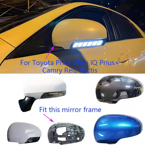Rearview Mirror Caps For Toyota Prius Wish IQ Prius+ Camry Reiz Ractis Verso Rearview Mirror Caps
