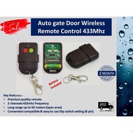 ┅☇♂Autogate Door Wireless Remote Control 433Mhz DIP Switch Auto Gate Controller (Battery included)