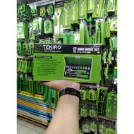 Tekiro shock lock set 17 pcs size 4 - 12 mm sq 1/4" inch iron box