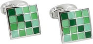 Jade Coral Green Cufflinks | 35th Wedding Anniversary Gift | Husband Gift for Men