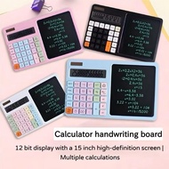 Calculator with LCD Writing Board College Middle School Primary School Students Handwriting Board Vo
