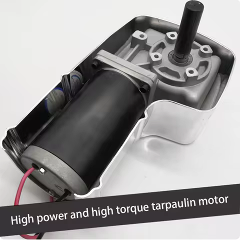 24V tarpaulin motor Dump truck automatic tarpaulin motor dump truck construction vehicle electric sw