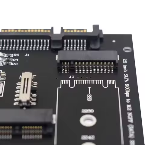 B+M Key SATA M.2 Ngff Ssd To Sata 3 Raiser M.2 To Sata Adapter Expansion Card M.2 SATA Adapter Raise