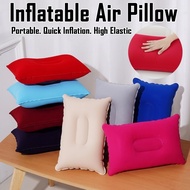 Portable Travel Foldable Air Pillow Air Inflation Pillows Outdoor Camping Tent Camping Cushion Headr
