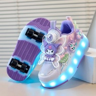 Kuromi Shoes with Removable Roller Design for Children and Youth, Sizes 28-37 VR5Z