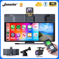 10.26" 4K Dashcam 360° Rotating Lens Car DVR Wireless Carplay Android Auto GPS Navigation Rear Cam D