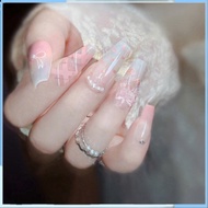 Nailbox, Fake Nails with bows, Set of 24 A89 bridal Nails, luxury bridal nailbox, Beautiful party Na