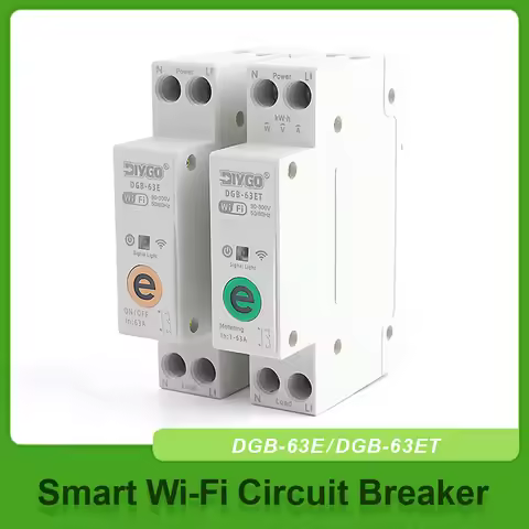 Circuit Breaker WIFI Smart Switch Metering Real-monitoring Timer Remote Control Voltage Current Powe