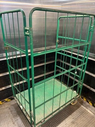折疊物流車，移動籠車，物流籠車，週轉車裝卸手推車，搬運車，快遞分類車 size:1100x800x1700mm