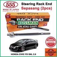 HONDA CIVIC FD SNL 2.0 JAPAN ORIGINAL 555 STEERING RACK END