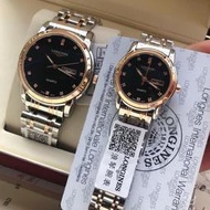 浪琴-Longines 索伊米亞系列 情侶對錶 男女石英日曆腕錶 316精鋼錶帶 商務手錶 精品手錶