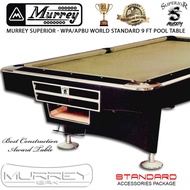 Murrey Superior Std 9 Ft Pool Table - Meja Billiard Biliar 9 Feet Asli