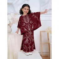 Muslim Children'S Kaftan, Two Piece Suit, Three Dimensional Adjustable Fishtail Skirt, Wrinkle Resis