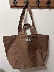 全新！Uniqlo 啡色帆布袋