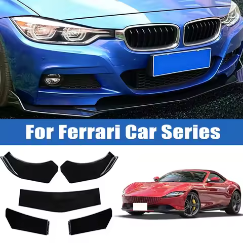 5Pcs Car Front Bumper Separator Bumper Lip Body Kit Duck Lip Separator For Ferrari 488 F8 296 812 SF