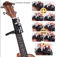 GOODV Guitar Chord Presser, Guitar Learning Portable Ukulele Chord Trainer, Gifts Guitar Learning Pr