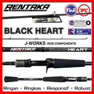 RENTAKA BLACK HEART 🖤 Baitcast & Spinning Rod BC Baitcasting BlackHeart