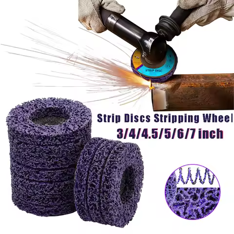 1 Pcs Poly Strip Disc Abrasive Wheel Paint Rust Remover Clean Grinding Wheels for Motorcycles Durabl