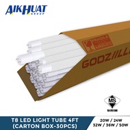 (30pcs/carton) T8 LED Light Tube 50W 36W 32W 24W 20W Daylight Siling Mentol Wall Kalimantang Dinding Lampu Panjang