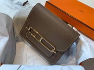 🐘新 Hermes Roulis Slim Compact Etoupe 大象灰 銀扣 Veau Evercolor wallet cardholder coins 愛馬仕 Hermès 銀包 散子包