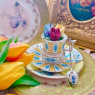 1940年代手繪德國手繪 古董杯 咖啡杯 濃縮杯 下午茶 骨瓷杯