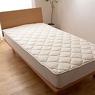 Futon Factory Washable Wool Bed Pad, Made in Japan, Beige, 47.2 x 78.7 inches (120 x 200 cm)