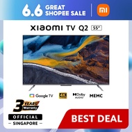 [Official Warranty] Xiaomi TV | Q2 55 Inch | 4K QLED | 60Hz MEMC |Google TV |Hands-free Google Assistant