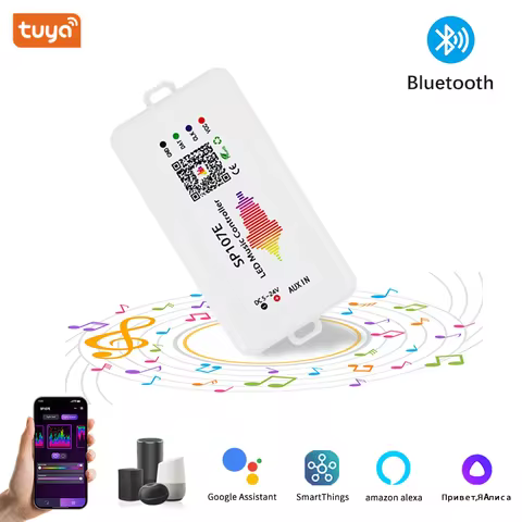 Ws2812B Led Rgbic Strip Light Controller Dc5V-24V wifi Sp511E Music Ws2811 Sk6812 Sp107E Addressable