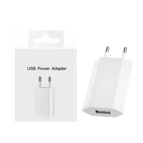 With Box 5V 1A 5W EU Plug USB Wall Charger for iPhone 5 5S 6 6S 7 8 Plus 11 12 13 14 Pro Max X XR XS