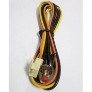 3 PIN SOCKET ( BLUE OR WHITE ) WIRED PUSH BUTTON RESET SWITCH AND GROUND WIRE CAR ALARM SYSTEM